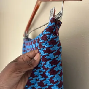 Avec Les Filles Blue and Burgundy Houndstooth Skort US Size 6 thumbnail 5