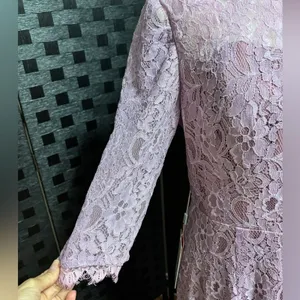 NWT JJ's House Lace Full Length Dress Womens 14 Wisteria Formal‎ Wedding Event thumbnail 13