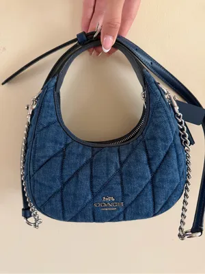 Coach Carmen Denim Quilted Mini Bag thumbnail 2