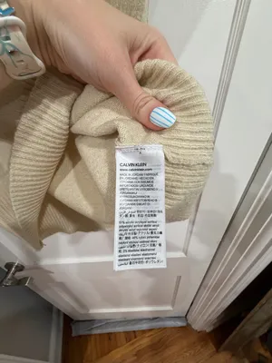 Calvin Klein Men's Beige Turtleneck Sweater​ thumbnail 5