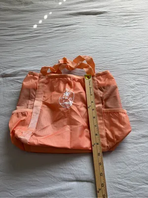 Aloha Hawaii Foldable 2‎ Tote Bag - Gray & Coral thumbnail 12