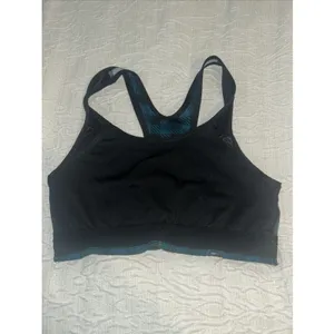 PINK Victoria's Secret Ultimate Sports Bra Size M‎ Checkered Teal And Black thumbnail 4