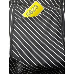 Victorias Secret On Point Flow Biker Shorts Black White Striped Pockets Size 14‎ thumbnail 5