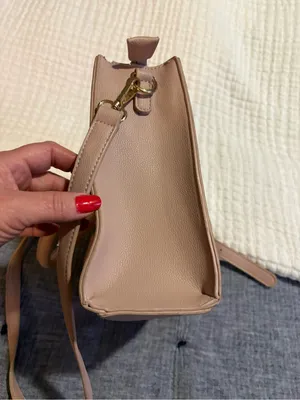 Miztique Blush Pink Structured Satchel with Adjustable Strap thumbnail 4