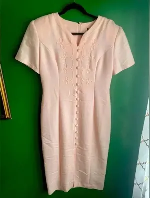 Vintage‎ CLEARANCE! 80’s Jaclyn Hart Pink Dress Retro Size 10 EUC! thumbnail 1