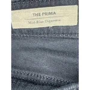 AG Adriano Goldschmied The Prima Mid-Rise Cigarette Jean Black 27R Designer Slim thumbnail 4