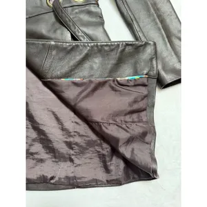Via Spiga Leather Jacket Women Small Brown Belted Grommet Trench Coat thumbnail 4