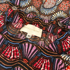 Anthropologie COREY LYNN CALTER Doriane Midi Dress Print Ruffled Abstract XS thumbnail 13