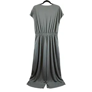 Halara Women’s Gray V-Neck Sleeveless Wide Leg Jumpsuit Size Large New thumbnail 4