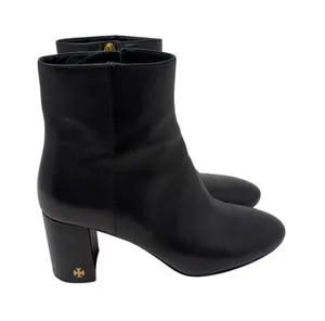 Tory Burch Brooke Black Leather Classic bootie Sz 8 thumbnail 1