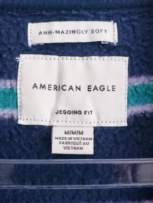 American Eagle Striped Long Sleeve Crew Neckline Sweater thumbnail 6