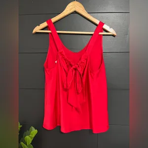 VICTORIA’S SECRET Spicy Red Silky Vintage Sash Tank Top Sexy Sz M EUC thumbnail 2
