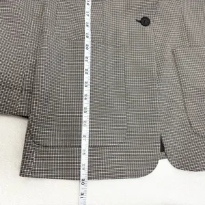 Calvin Klein Notch collar Women's‎ Checkered Blazer Size 6 thumbnail 12