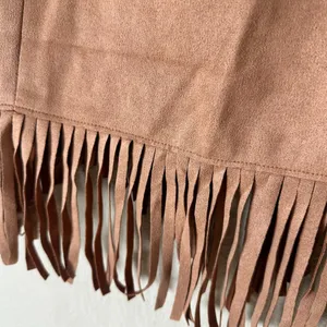 New NWT Relish NoLess Fringe Faux Suede Mini Skirt Size Medium thumbnail 6