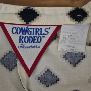 Cowgirls' Rodeo Association Vintage Cropped Western Top Small thumbnail 2