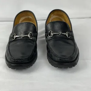 Cole Haan Black Leather Horsebit Lug Sole Loafers Women Sz 5.5 thumbnail 2
