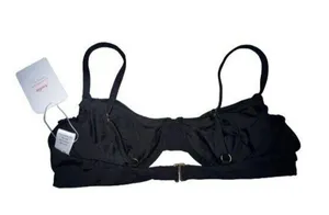 NWT Andie The Bermuda Bikini Swimsuit Underwired Top Full Bust Support S Black thumbnail 6