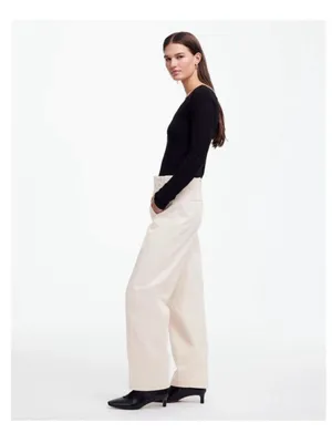 Madewell Wide Leg Tapered Jeans thumbnail 2