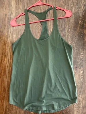 Olive Green Lululemon Racerback Tank Top thumbnail 1