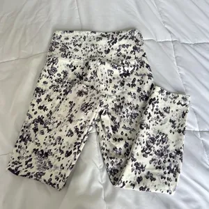 Balance Collection Womens Size Small Speckle Leggings Activewear‎ Yoga White thumbnail 5