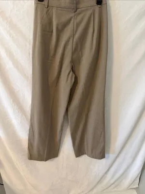 H&M Beige Wide-Leg Women's Pants thumbnail 4
