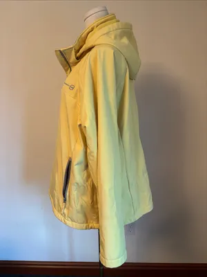 Free Country Pale Yellow Hooded Utility Jacket with Gray Trim thumbnail 2