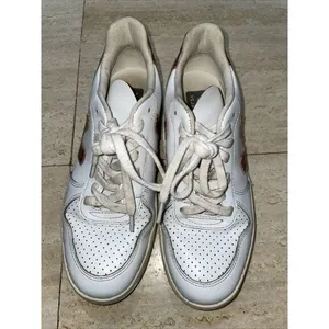 Women's Veja‎ V-10 Leather White Metallic Pink Size 6 Made In Brazil thumbnail 2