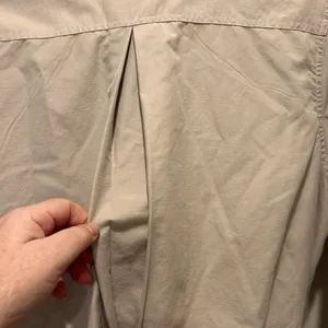 Woolrich Womens Safari Field Jacket Tan Beige Cotton Blend Belted Size Small thumbnail 7