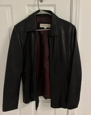Liz Claiborne Genuine Leather Jacket Blazer thumbnail 1