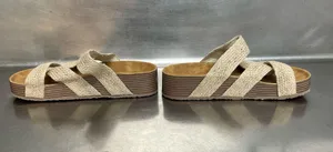 Women’s Tan Slides with Woven Straps - Size 42 EU - NWOT thumbnail 3