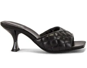 Jeffrey Campbell Mr. Big quilted slip on leather mule heels 10 thumbnail 1