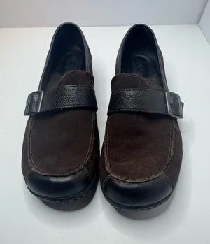 B.O.C Brown Leather Loafers Size 8.5 thumbnail 1