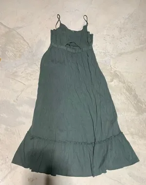 Aerie Forest Green Maxi Dress with cutout thumbnail 1