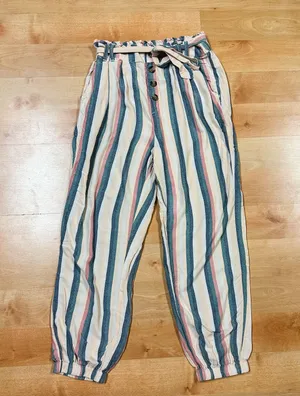 American Eagle Striped Casual Joggers thumbnail 2