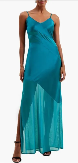 French connection slip satin dress thumbnail 1