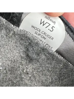 Allbirds Womens Wool Cruiser Slip-On Shoes Black Size 7.5 Casual Comfort thumbnail 8