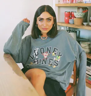 Princess Polly Looney Tunes Crew Jumper Blue thumbnail 1