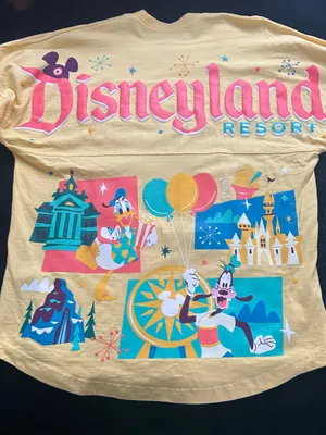 Disney Resort adult spirit Jersey Yellow long sleeve small thumbnail 1