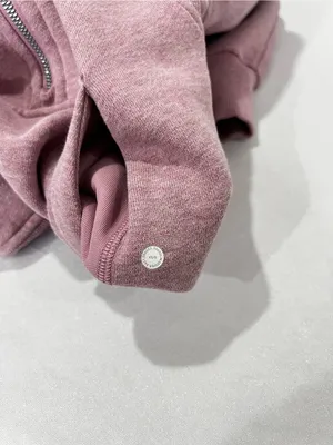 Lululemon Scuba Oversized Half-Zip Hoodie Heathered Pink Taupe Size XS/S Fleece thumbnail 16