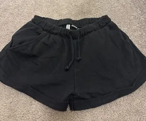 Divided Black Casual Pull-On Athletic Shorts thumbnail 1