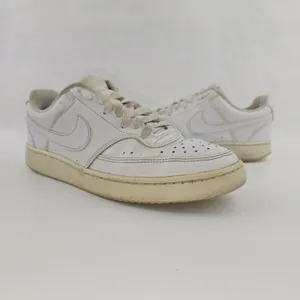 Nike Court Vision Low Sneakers Shoes‎ Triple White CD5434-100 Womens Size 7.5 thumbnail 4