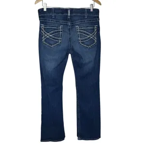 Ariat Real Women's Mid Rise Boot Cut Jeans Pre-Owned Size 32R thumbnail 2