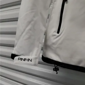PinFin Womens Hooded Windbreaker Jacket Sz Medium White Outdoor Hiking Rain Coat thumbnail 7
