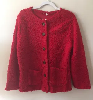 Red Sweater/Cardigan, XXL thumbnail 1