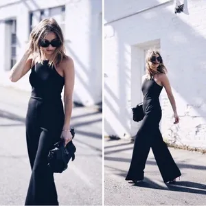 Express black business casual wide leg Jumpsuit thumbnail 8