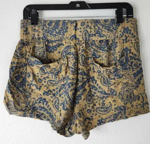 Free People Sayulita Paisley Draped Pocket Shorts Sz M thumbnail 5