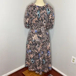 Ulla Johnson‎ Indah Floral-Print Puff-Sleeve Midi Dress thumbnail 4