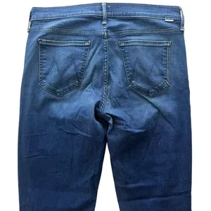 Mother Denim The Outsider Crop Fast Times Dark Blue Size 29 High Rise Bootcut thumbnail 6
