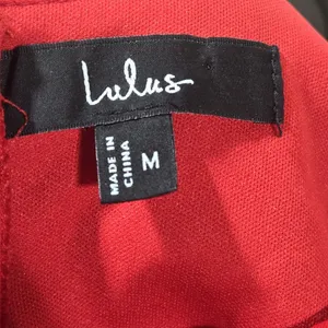 Lulus Regal Cutie Red Satin Square Neck Bubble-Hem Mini Dress M NWT thumbnail 5
