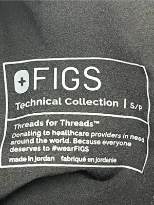 FIGS Technical Collection Women’s Black Cargo Scrub Pants  Small Petite thumbnail 9